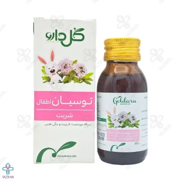 شربت ضدسرفه اطفال توسیان گل دارو - 60 میلی لیتر 