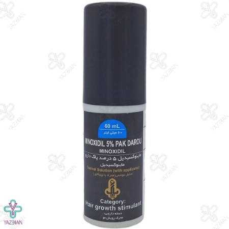 محلول تقویت مو ماینوکسیدیل 5 درصد پاک دارو - 60 میلی لیتر