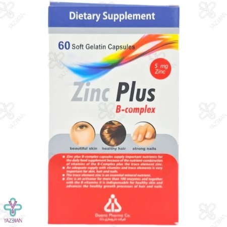 کپسول زینک پلاس ب کمپلکس 5 میلی گرم دانا - 60 عددی