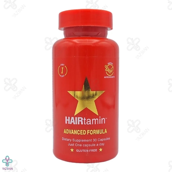 کپسول تقویت کننده و ضد ریزش مو هیرتامین ادونس فرمولا - 30 عددی