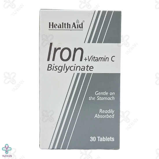 قرص آهن با ویتامین ث هلث اید - 30 عددی