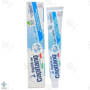 خمیر دندان ضد پلاک و پوسیدگی مدل Plaque & Cavities پاستا دل کاپیتانو - 75 میلی لیتر