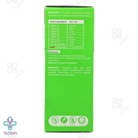 قطره مولتی ویتامین با آهن آویفر آویوال - 30 میلی لیتر