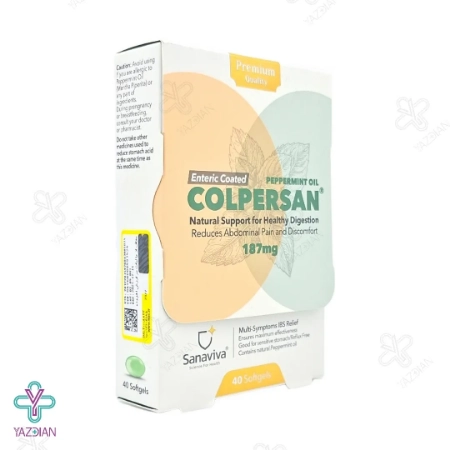 کپسول نعنا فلفلی 187 میلی گرم کلپرسان - 40 عددی