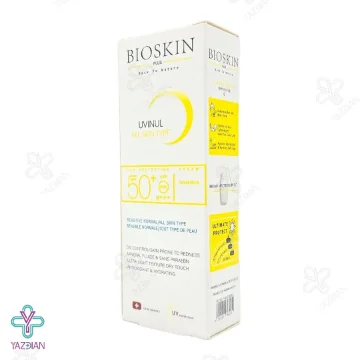 کرم ضد آفتاب SPF50 بایو اسکین پلاس مناسب انواع پوست - بی رنگ