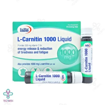 ویال ال کارنیتین 1000 یوروویتال - 6 عددی