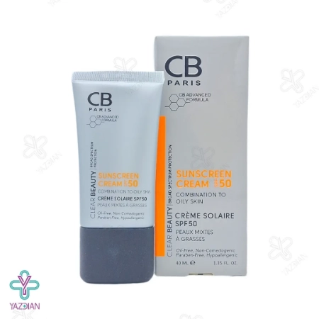 کرم ضد آفتاب آنتی آکنه SPF50 سی بی پاریس - بی رنگ