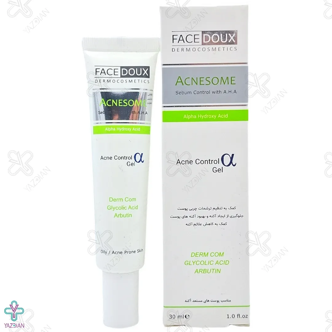 ژل کنترل کننده چربی حاوی AHA آکنه زوم فیس دوکس - 30 میلی لیتر