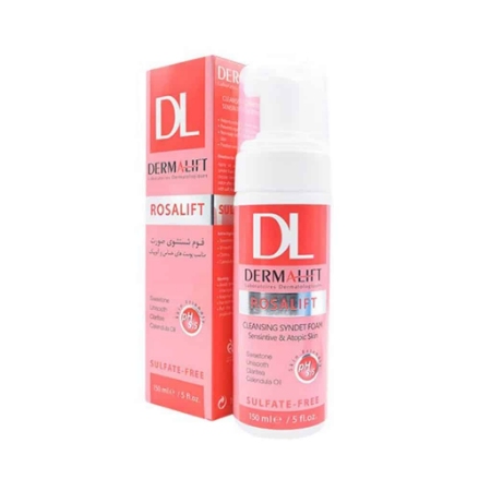 تصویر  فـوم شستشوی صورت مناسب پوست های حساس رزالیفت درمالیفت - 150 میلی لیتر