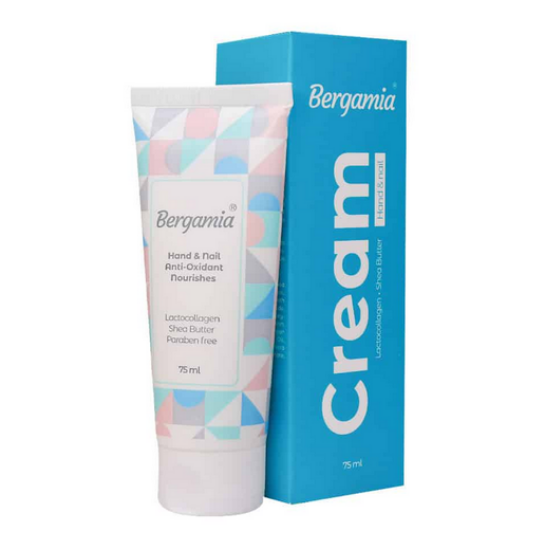 کرم مرطوب کننده دست و ناخن شیر کلاژن برگامیا - 75 میلی لیتر