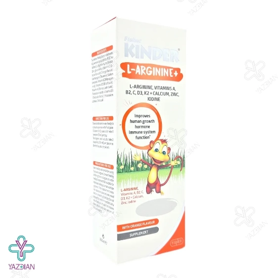 شربت تقویت رشد کودکان ال آرژنین پلاس فیشر کیندر - 200 میلی لیتر	