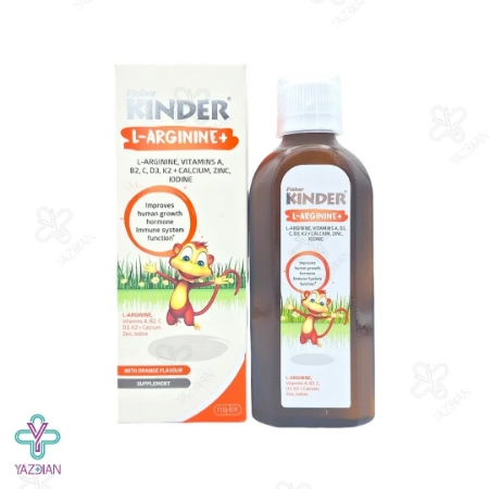 شربت تقویت رشد کودکان ال آرژنین پلاس فیشر کیندر - 200 میلی لیتر	