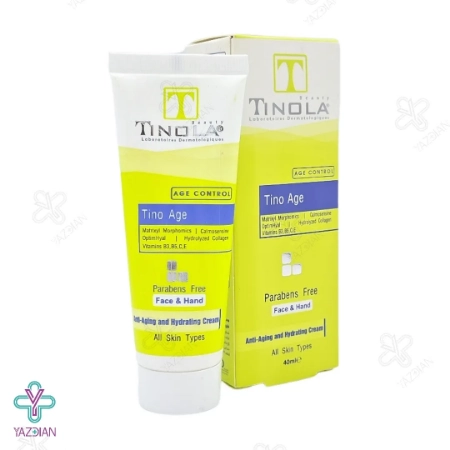 کرم ضد چروک و سفت کننده صورت و گردن تینولا - 40 میلی لیتر	