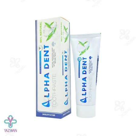 خمیر دندان طبیعی مولتی اکشن آلفا دنت - 75 میلی لیتر	