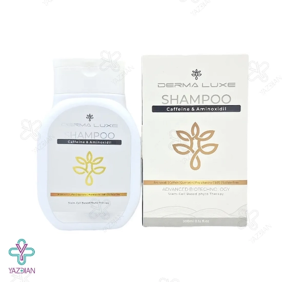 شامپو تقویت کننده کافئین آمینوکسیدیل درمالوکس - 300 میلی لیتر	
