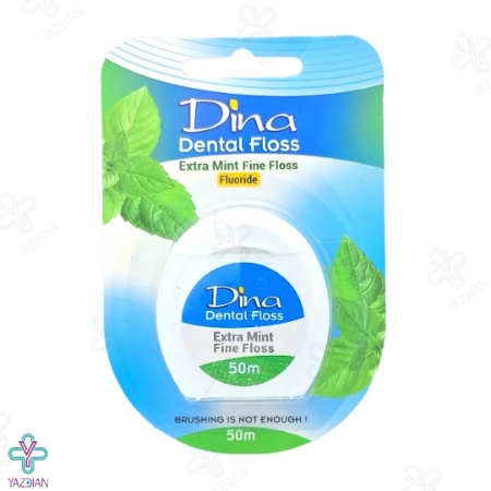 نخ دندان نعنایی دینا - 50 متر	