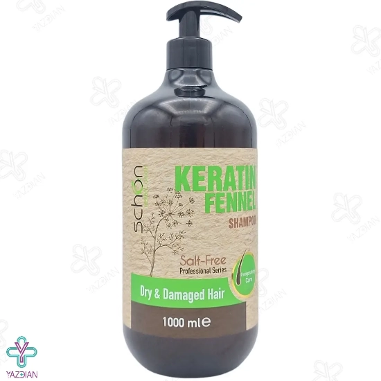 شامپو پمپی کراتینه شون مناسب موهای خشک و آسیب دیده - 1000 میلی لیتر	