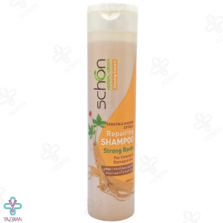 شامپو ترمیم کننده ریپیرینگ کراتین و جینسینگ شون - 400 میلی لیتر	