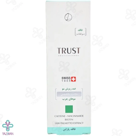 شامپو تخصصی فاقد سولفات ضد ریزش موهای چرب تراست - 200 میلی لیتر	