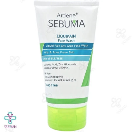 مایع شوینده غیر صابونی صورت آردن سبوما پوست چرب و جوش دار - 150 میلی لیتر	