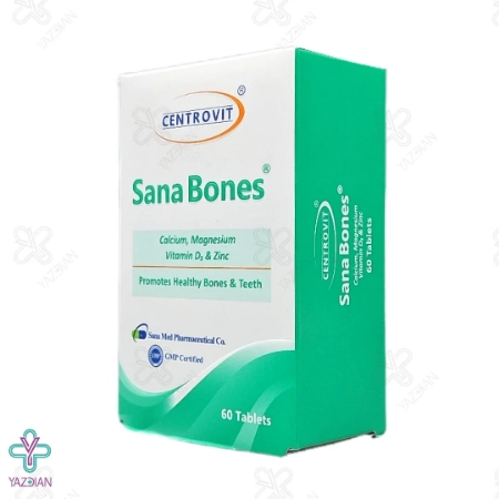 قرص کلسیم منیزیم زینک سانا بونز سنتروویت - 60 عددی