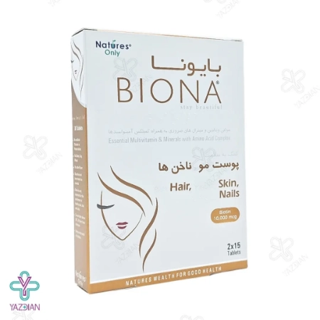 قرص تقویت پوست و مو بانوان بایونا نیچرز اونلی - 30 عددی 