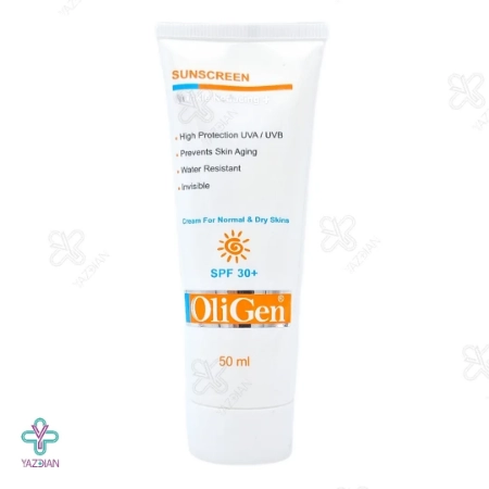کرم ضد آفتاب ضد چروک SPF 30 الی ژن مناسب پوست خشک و معمولی - بی رنگ	