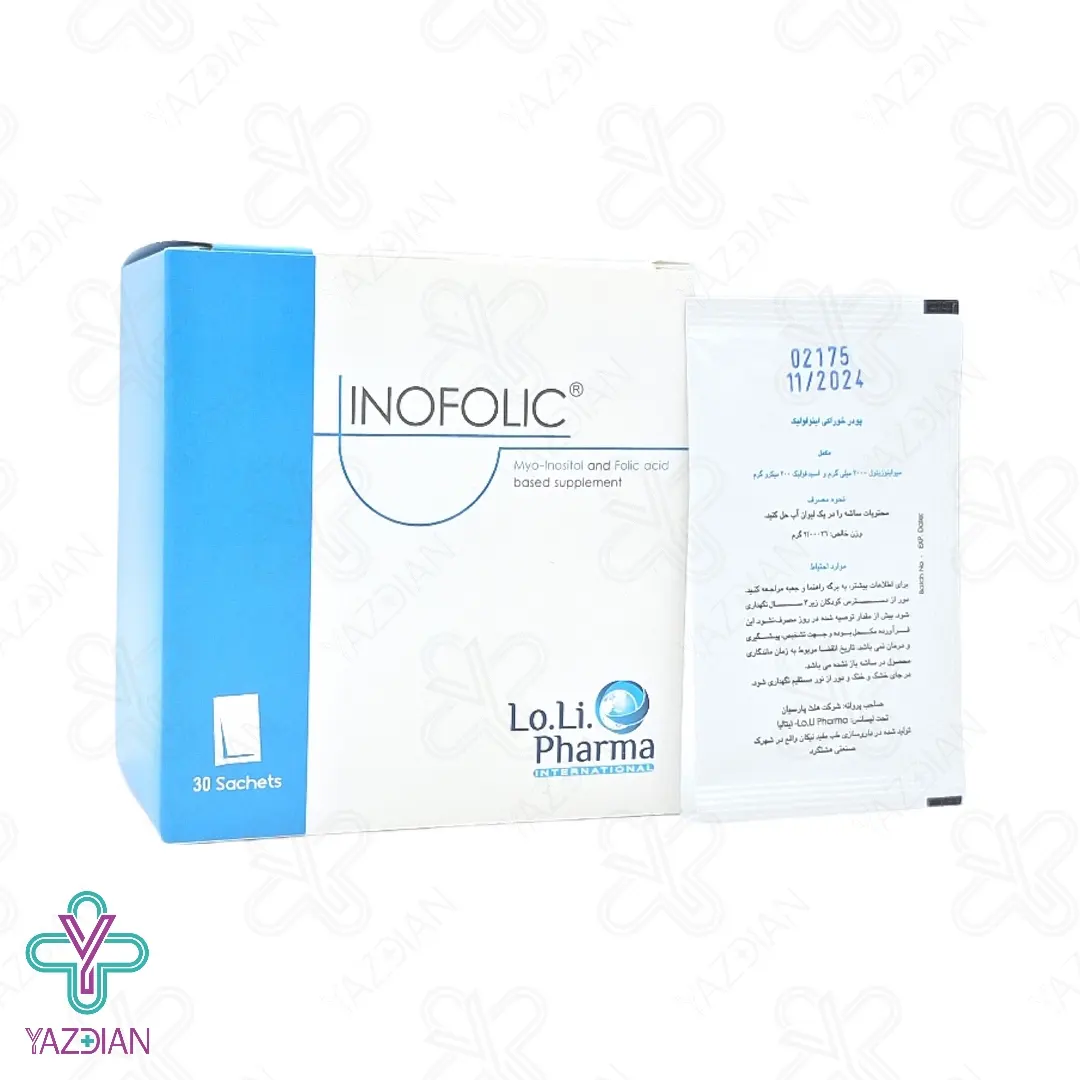 پودر خوراکی اینوفولیک لولی فارما - 30 عددی	