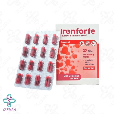 کپسول آهن آیرون فورت فارمد سلامت سینا - 32 عددی	