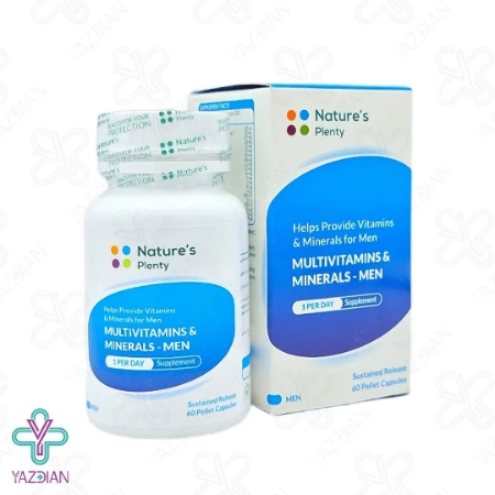 کپسول مولتی ویتامین مینرال آقایان نیچرز پلنتی - 60 عددی	