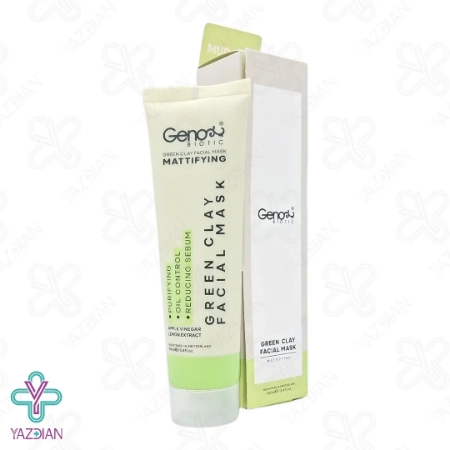 ماسک صورت و گردن خاک رس سبز ژنوبایوتیک - 100 میلی لیتر 