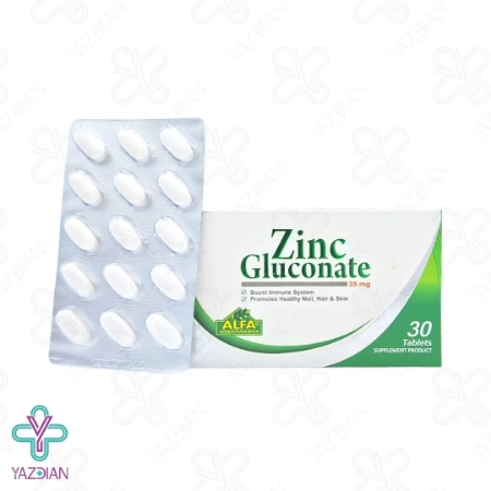 قرص زینک گلوکونات آلفا ویتامینز - 30 عددی	