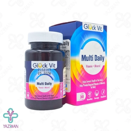 قرص مولتی دیلی ویتامین و مینرال گلوک ویت - 30 عددی