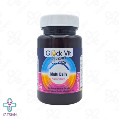 قرص مولتی دیلی ویتامین و مینرال گلوک ویت - 30 عددی