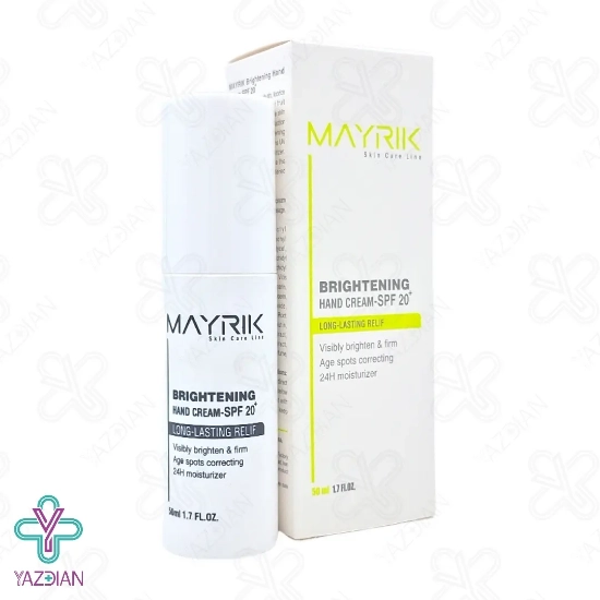 کرم روشن کننده دست SPF20 میریک - 50 میلی لیتر	