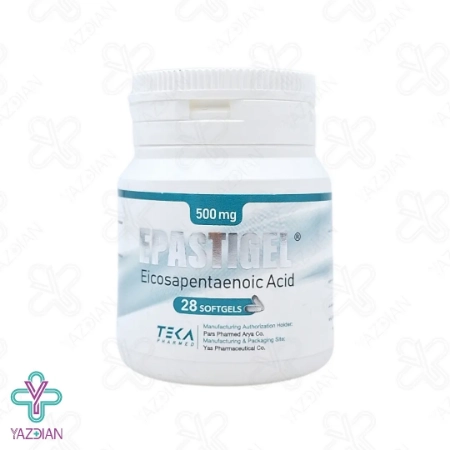 سافت ژل روغن ماهی اپاستیژل 500 میلی گرم تکافارمد - 28 عددی	