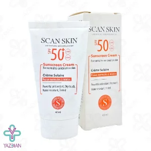 کرم ضد آفتاب SPF50 اسکن اسکین پوست نرمال تا مختلط - رنگی