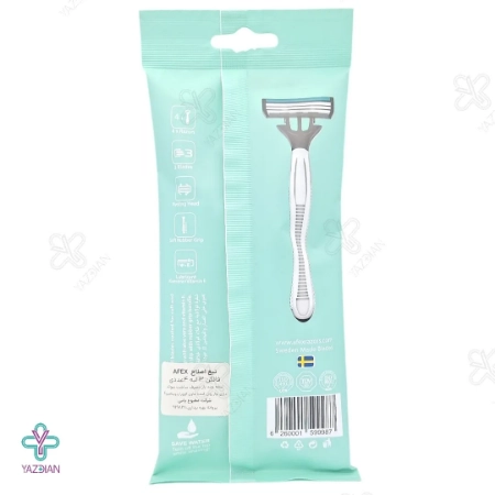 خودتراش مردانه سه لبه افکس مدل فالکون - 4 عددی