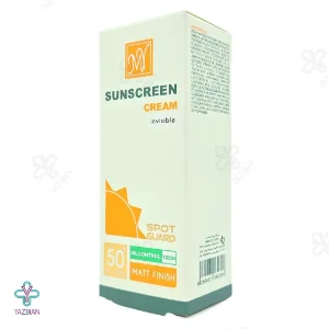 کرم ضد آفتاب و ضد لک SPF50 فاقد چربی اسپات گارد 4 کاره مای - بی رنگ