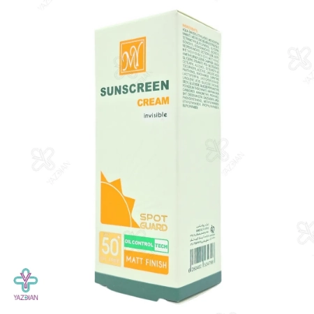 کرم ضد آفتاب و ضد لک SPF50 فاقد چربی اسپات گارد 4 کاره مای - بی رنگ