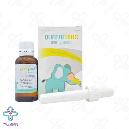 قطره مولتی ویتامین کواتر کیدز دارو افشان شایگان - 30 میلی لیتر	