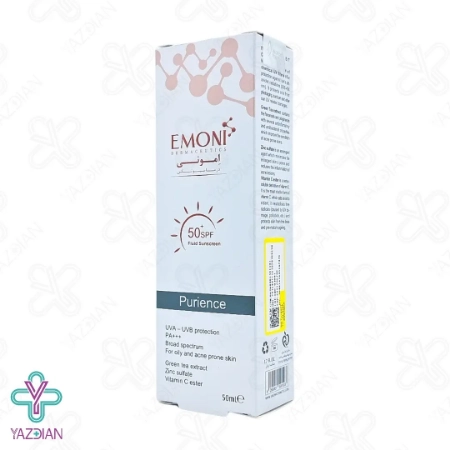 کرم فلوئید ضد آفتاب SPF50 پوست چرب امونی – بی رنگ	