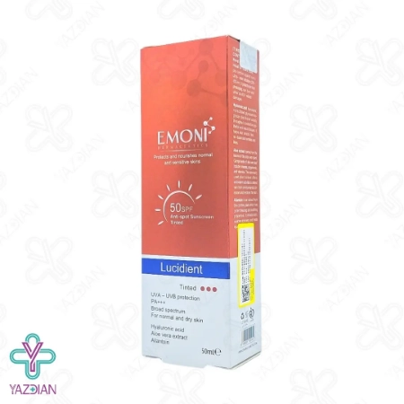 کرم ضد آفتاب SPF50 پوست خشک امونی – رنگی	