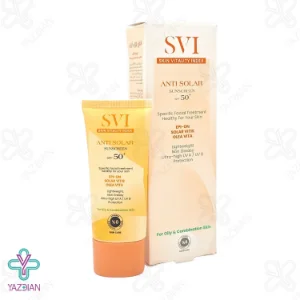 کرم ضد آفتاب SPF50 پوست چرب اس وی آی - بی رنگ	