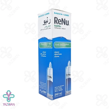 محلول شست و شوی لنز رنیو مدل Multiplus - حجم 240 میلی لیتر	