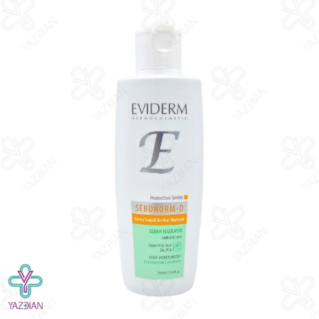شامپو متعادل کننده چربی موی خشک و کف سر چرب سبونورم دی اویدرم - 250 میلی لیتر	