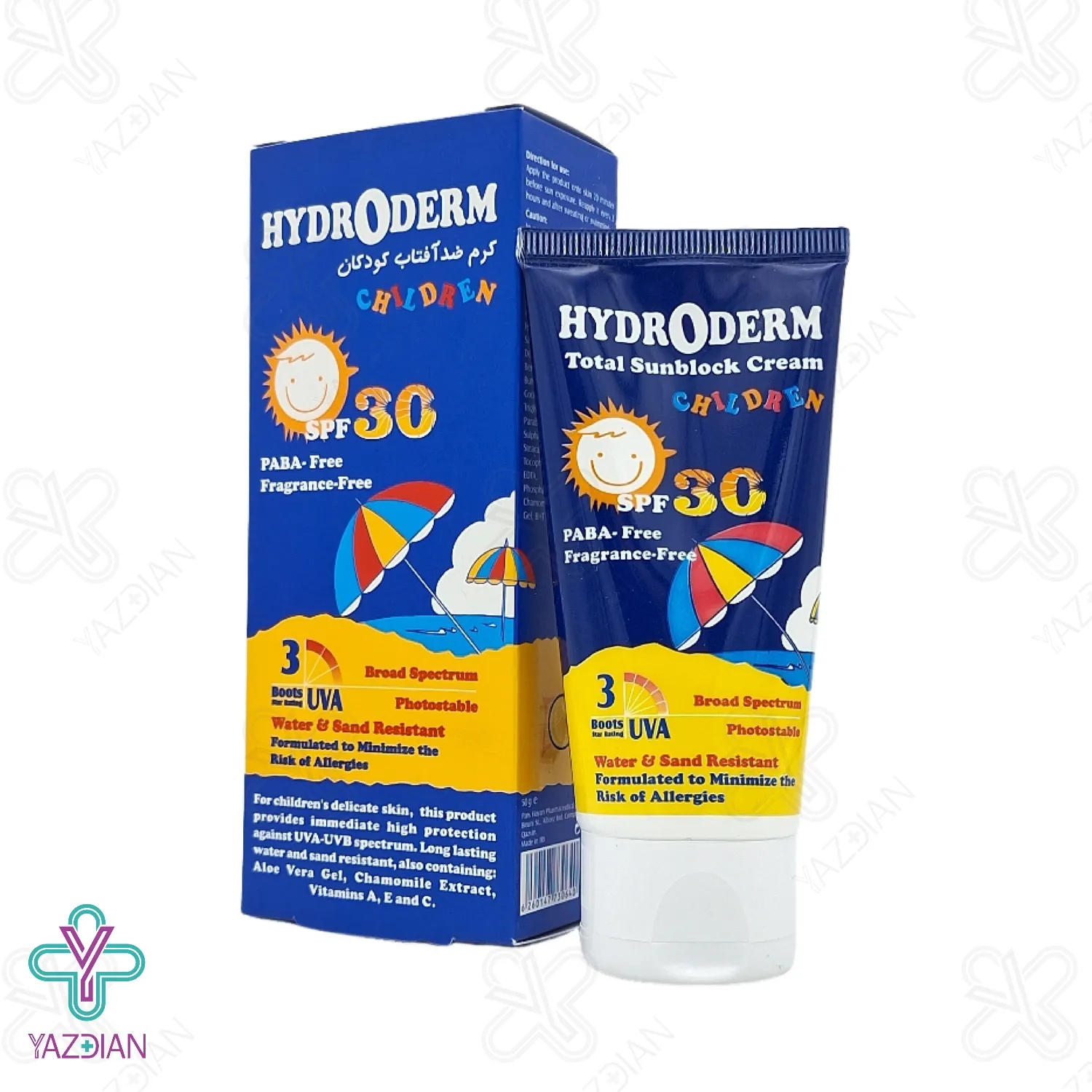 کرم ضد آفتاب کودکان SPF30 هیدرودرم - 50 میلی لیتر	