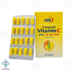 کپسول زینک 10 ویتامین ث یوروویتال - 60 عددی	