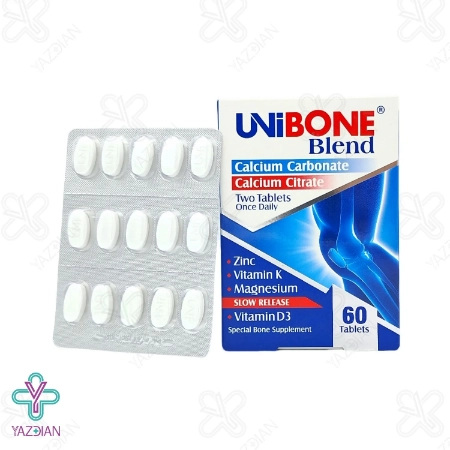 قرص کلسیم منیزیم زینک یونی بن بلند ابیان دارو - 60 عددی	