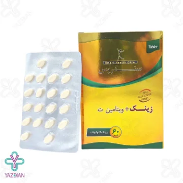 کپسول زینک گلوکونات ویتامین ث سندروس - 60 عددی	